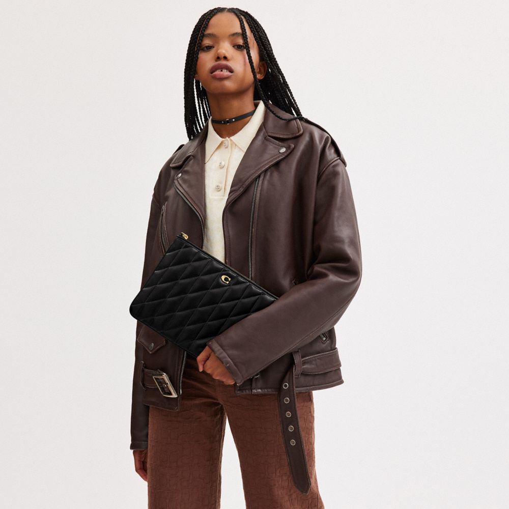 POUCH 28 絎縫手拿包