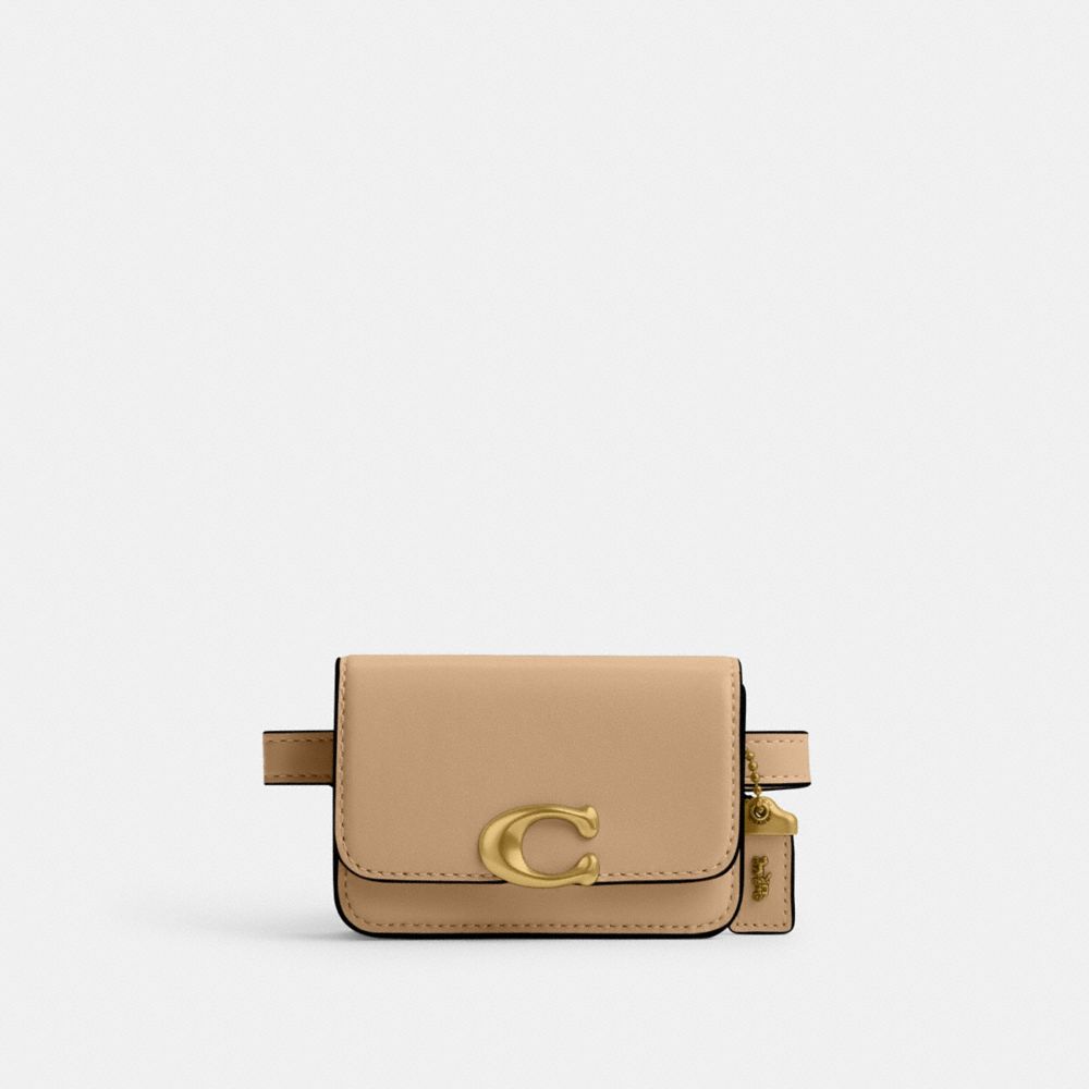 COACH CM433 Bandit Card Case Belt Bag Brass/Tan