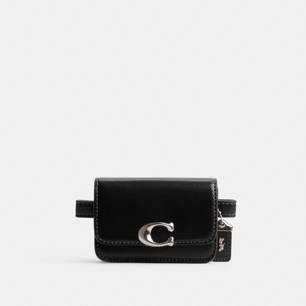 COACH CM433 Bandit Card Case Belt Bag SILVER/BLACK