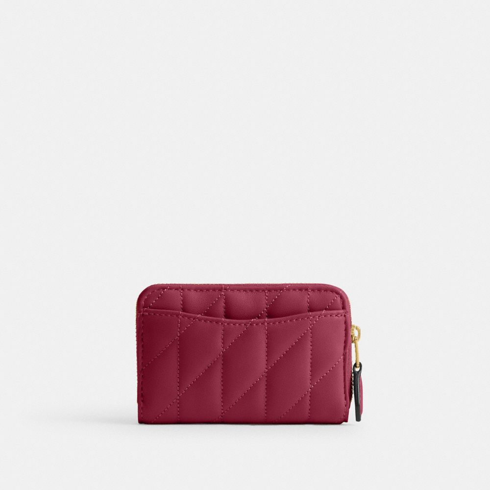 PILLOW 絎縫小號環繞式拉鍊卡夾