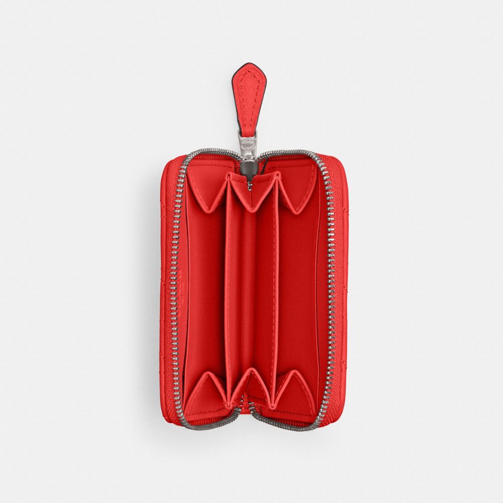 小型絎縫拉鍊卡夾