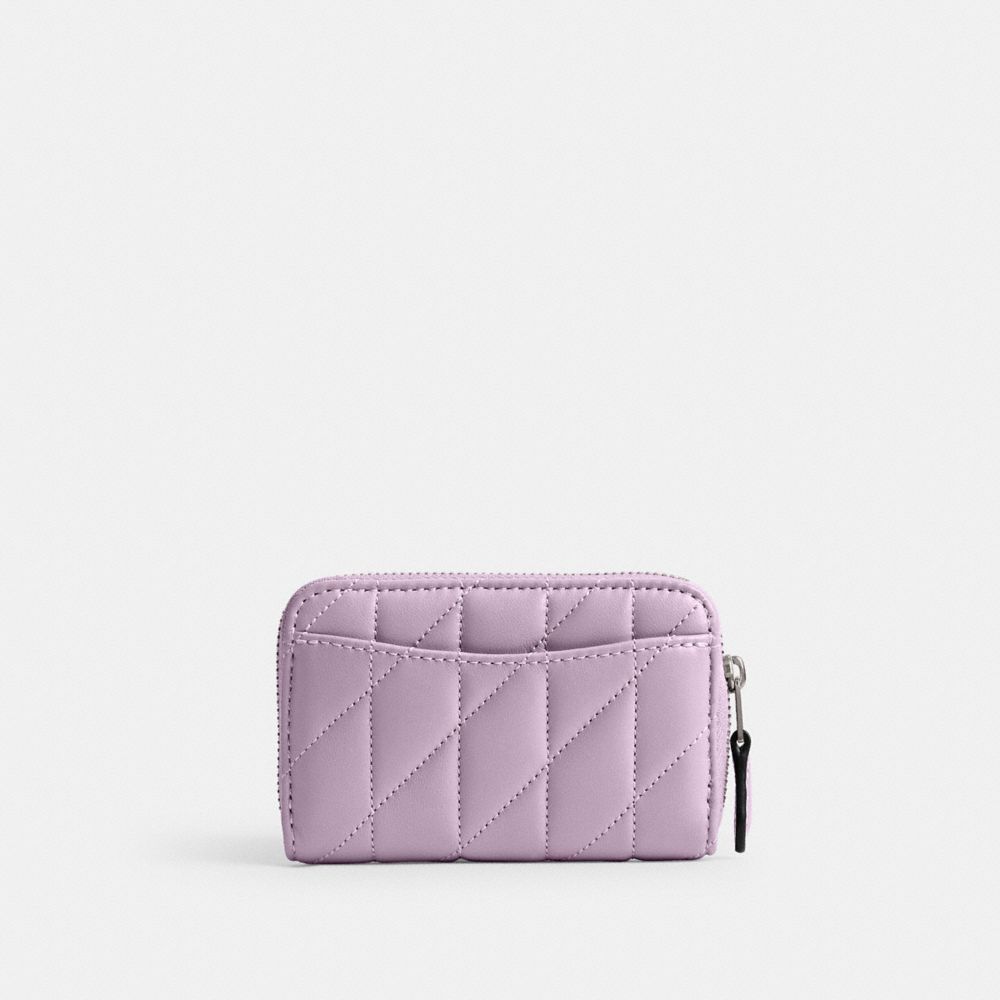 小型絎縫拉鍊卡夾