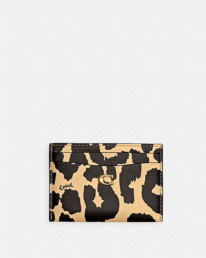 CARD CASE WITH LEOPARD PRINT