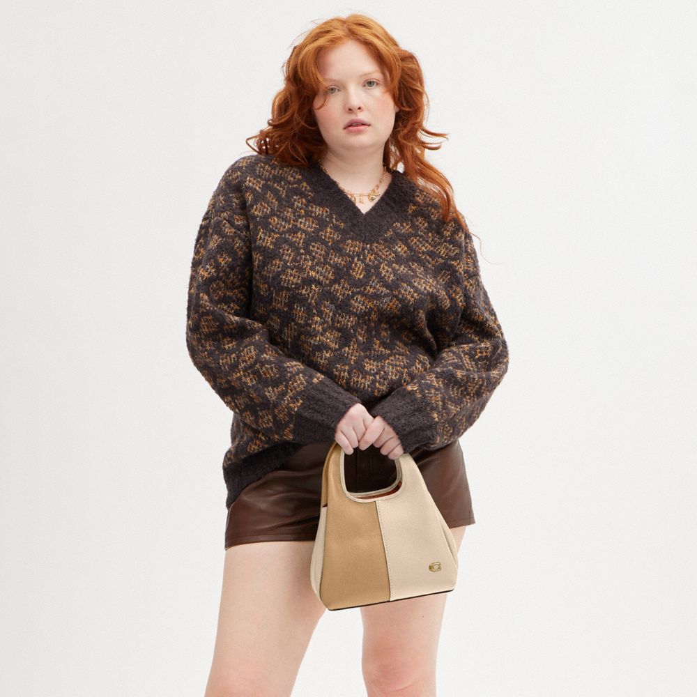 LANA 23 撞色手袋