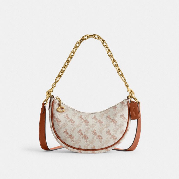 MIRA SHOULDER BAG WITH HORSE AND CARRIAGE PRINT