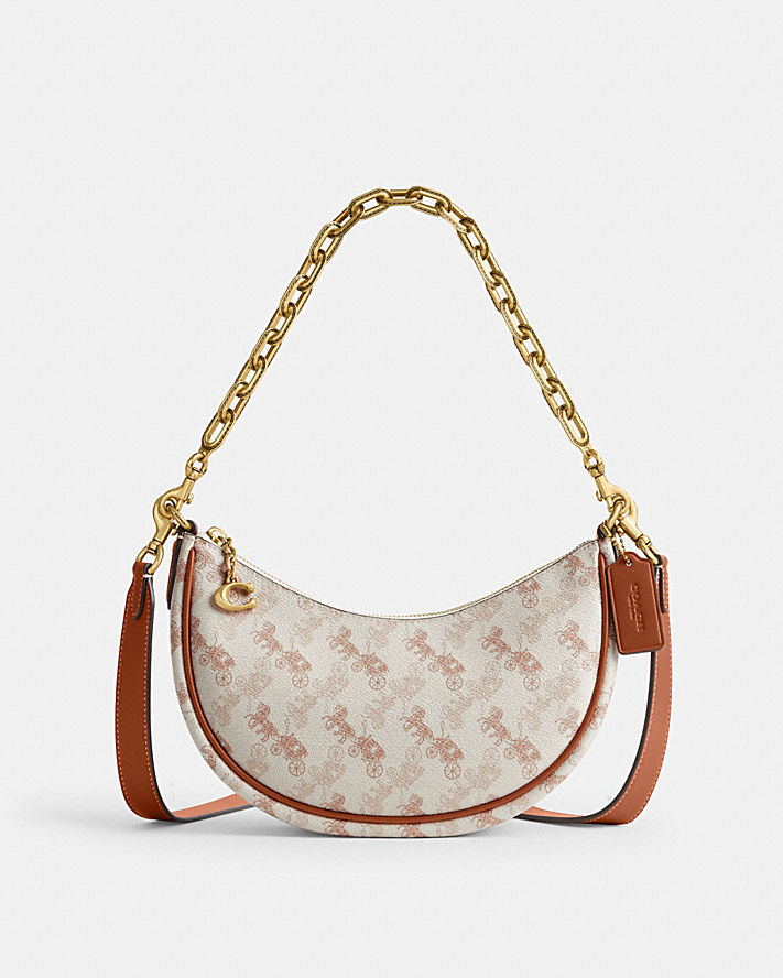MIRA SHOULDER BAG WITH HORSE AND CARRIAGE PRINT
