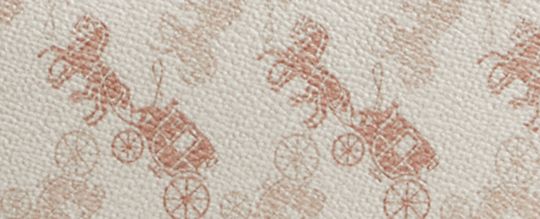 MIRA 馬車主題圖案印花單肩手袋