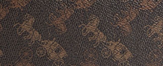 MIRA 馬車主題圖案印花單肩手袋