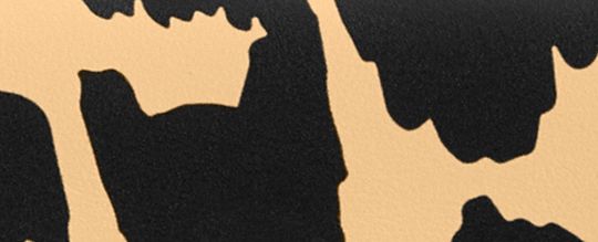 豹紋印花半翻蓋式卡夾