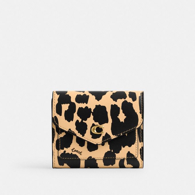 COACH Official Site Official page  WYN SMALL WALLET WITH LEOPARD