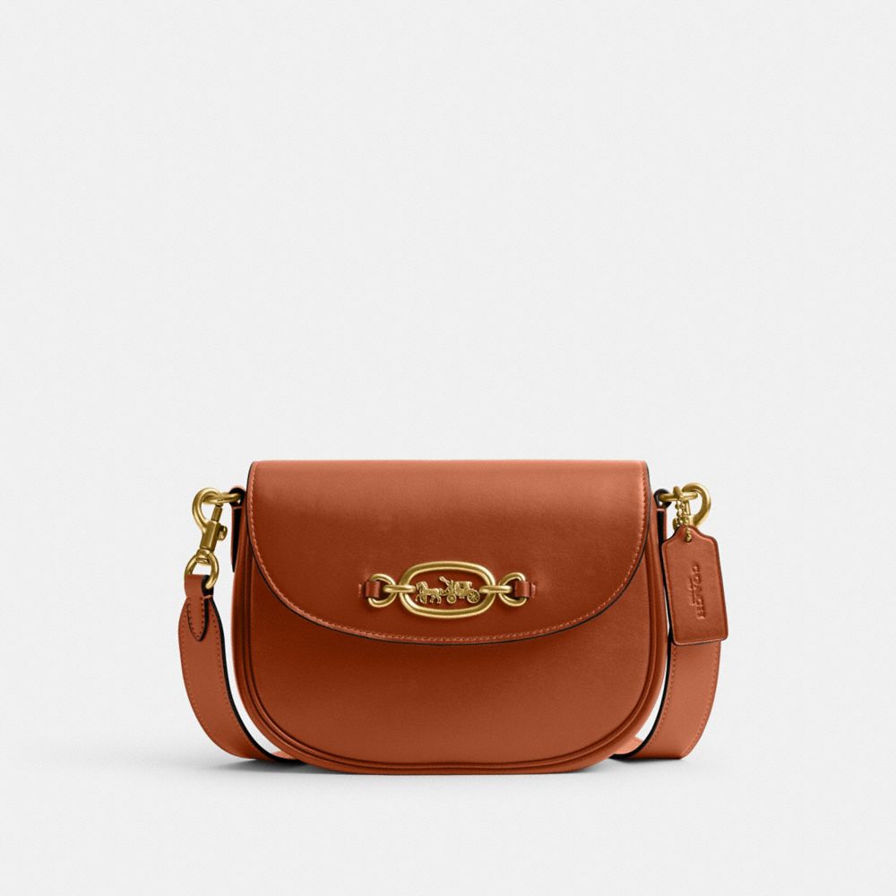 COACH CM705 Harley Crossbody Bag BRASS/BURNISHED AMBER