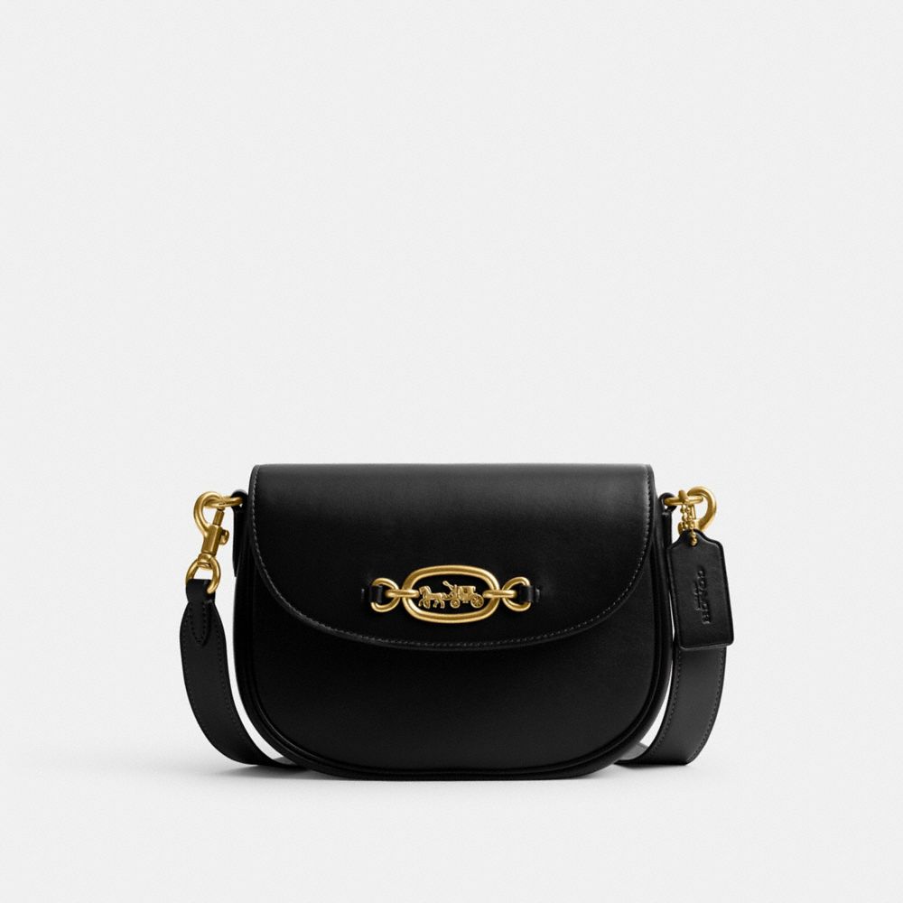 COACH CM705 Harley Crossbody Bag BRASS/BLACK