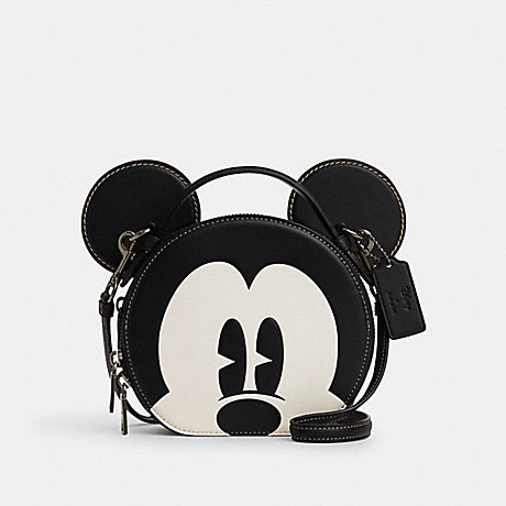 COACH CM840 Disney X Coach Mickey Mouse Ear Bag Gunmetal/Black-Multi