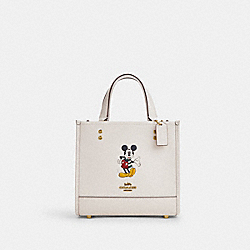 COACH CM843 Disney X Coach Dempsey Tote 22 With Mickey Mouse BRASS/CHALK MULTI