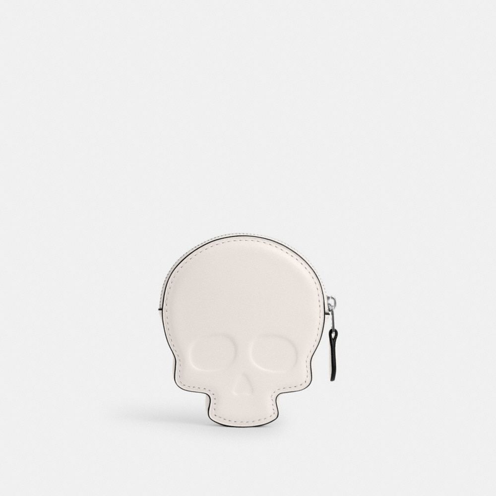 Skull Coin Case - CN001 - Silver/Chalk