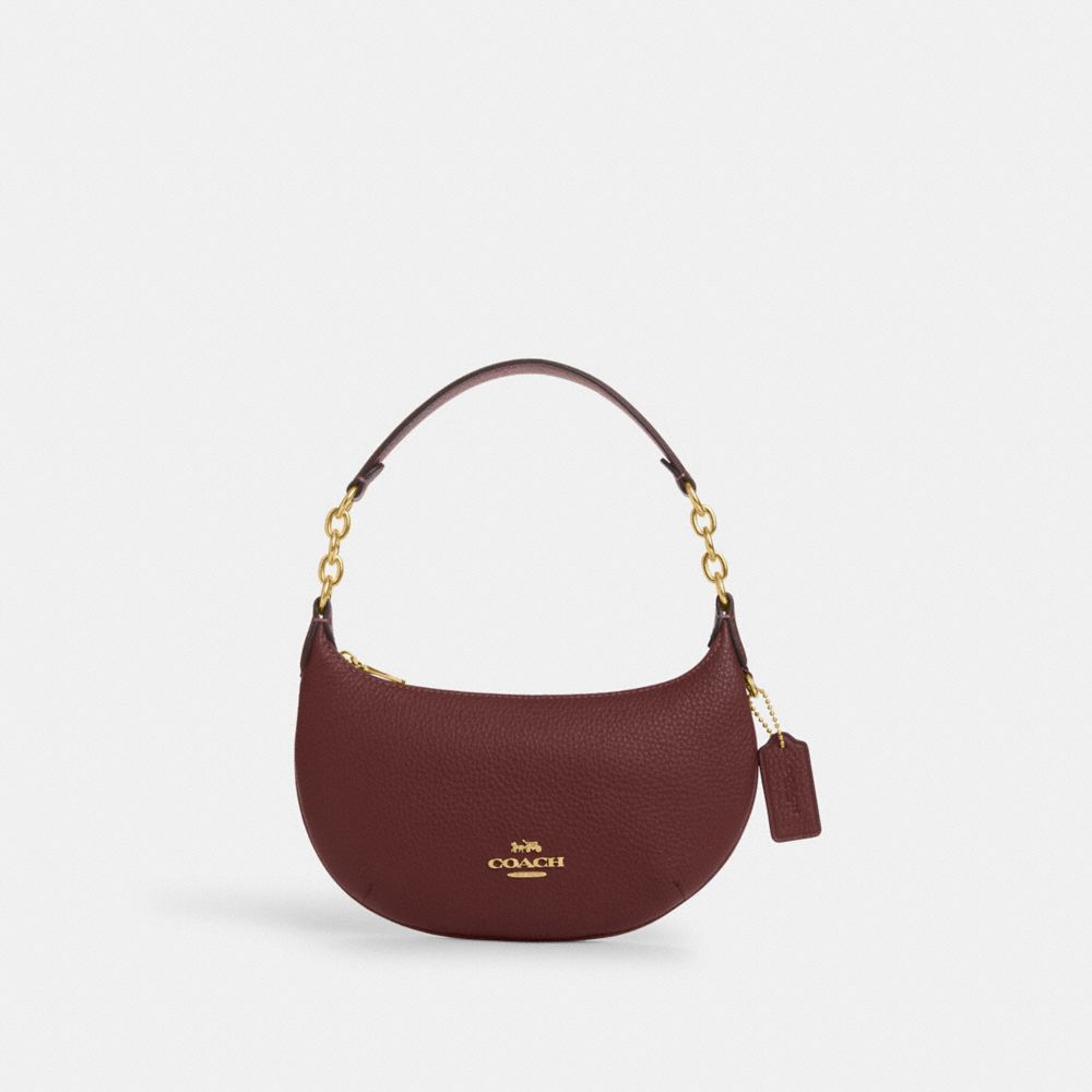 COACH CN011 Mini Payton GOLD/WINE