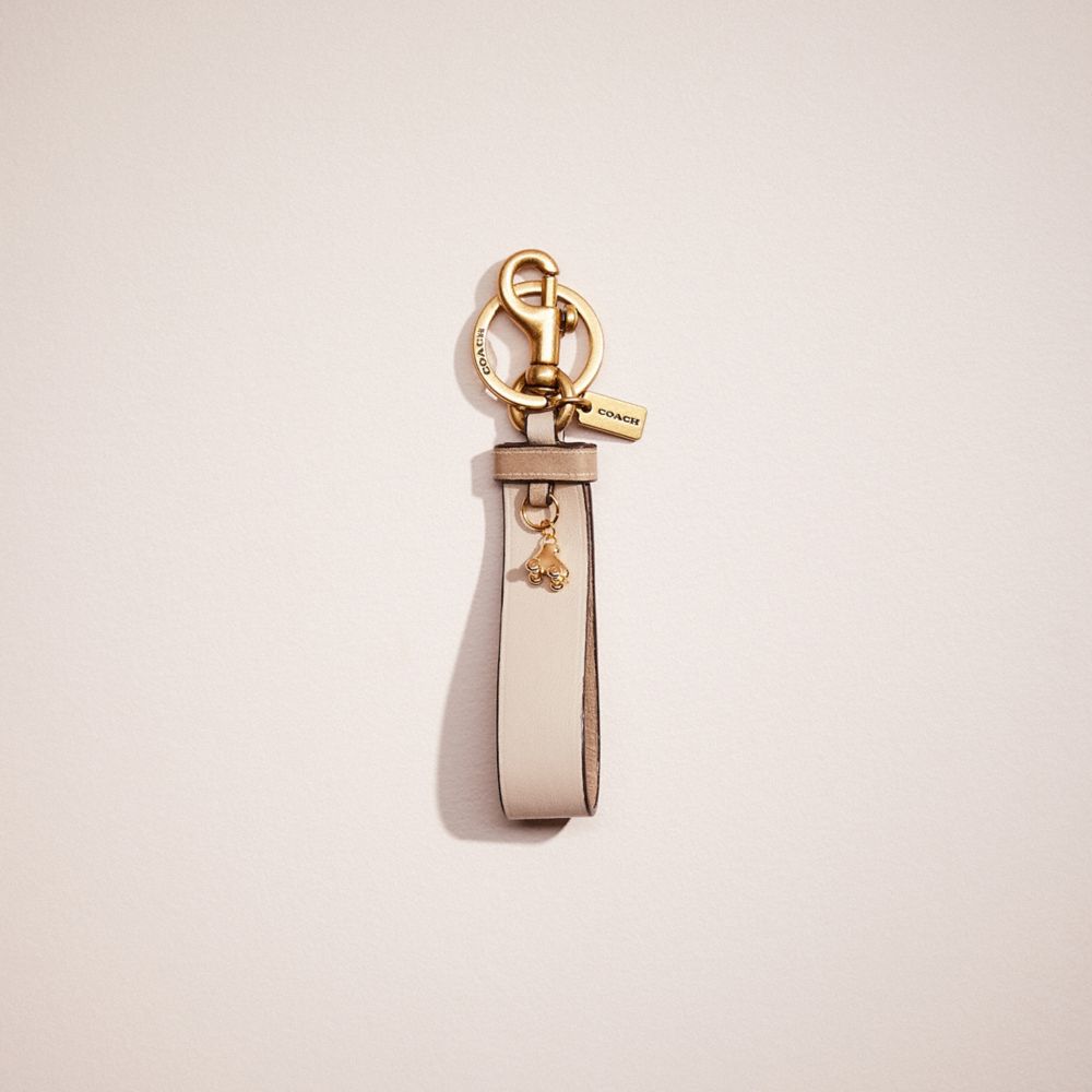 CN206 - Remade Key Chain With Charm Beige Multi