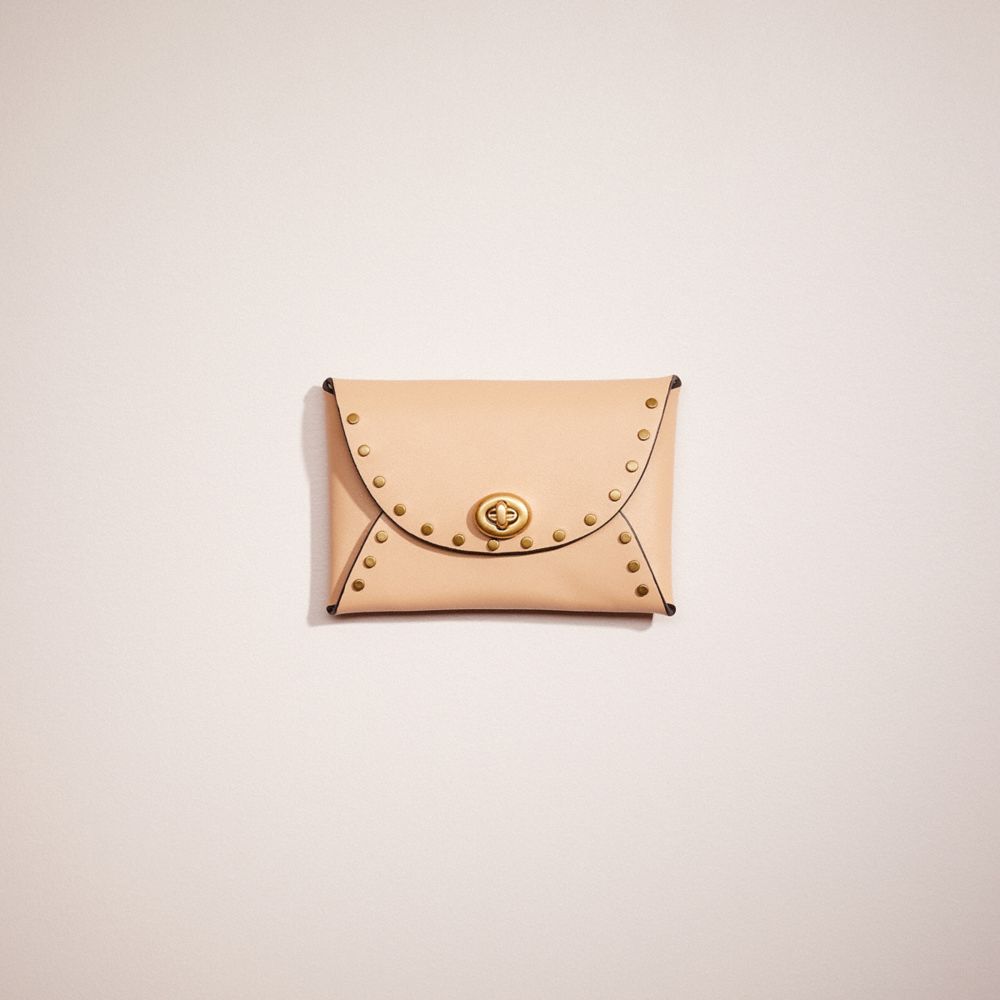 COACH CN210 Remade Medium Pouch With Rivets Nude