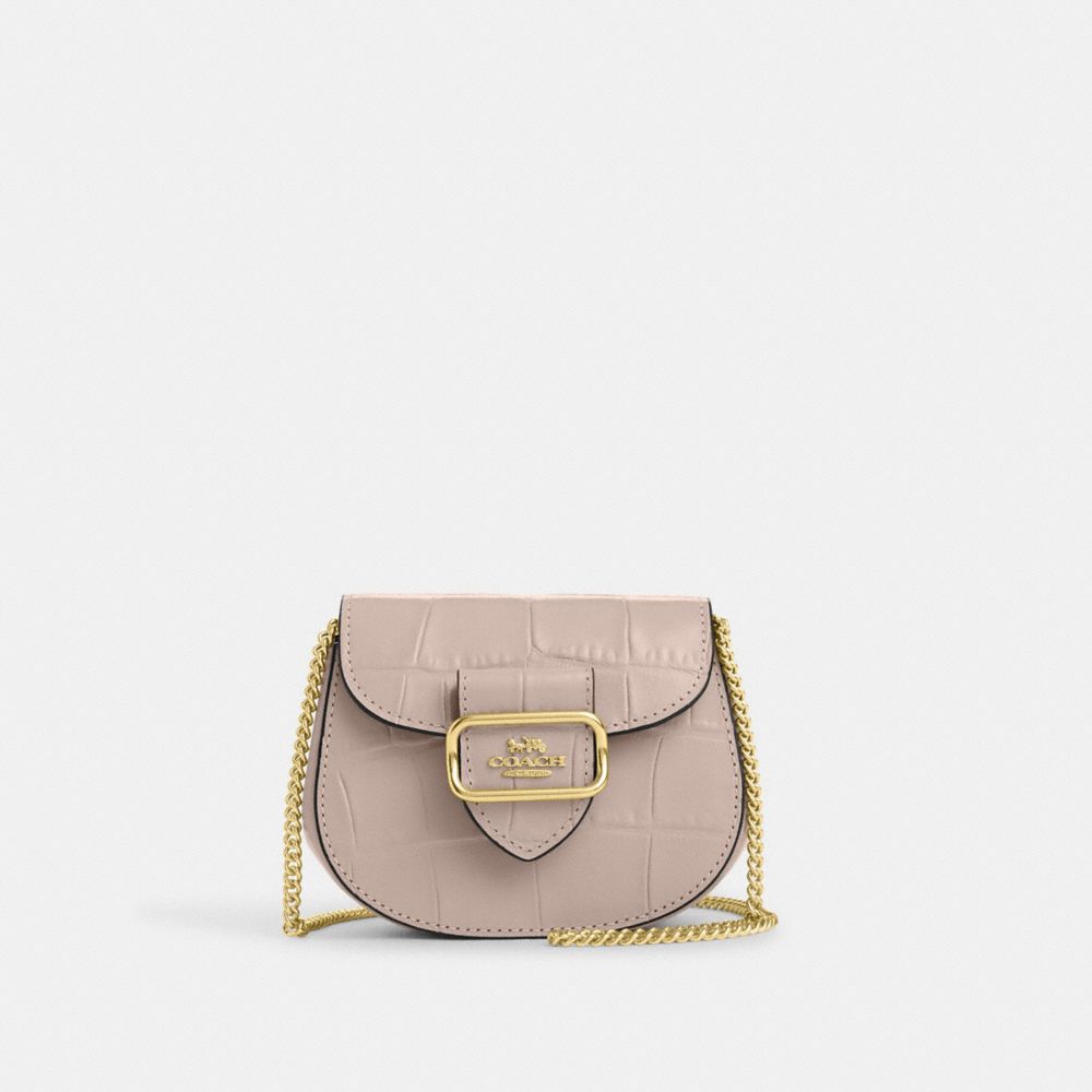 Morgan Card Case On A Chain - CN379 - Gold/Grey Birch