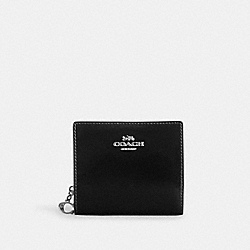COACH CN383 Snap Wallet SILVER/BLACK