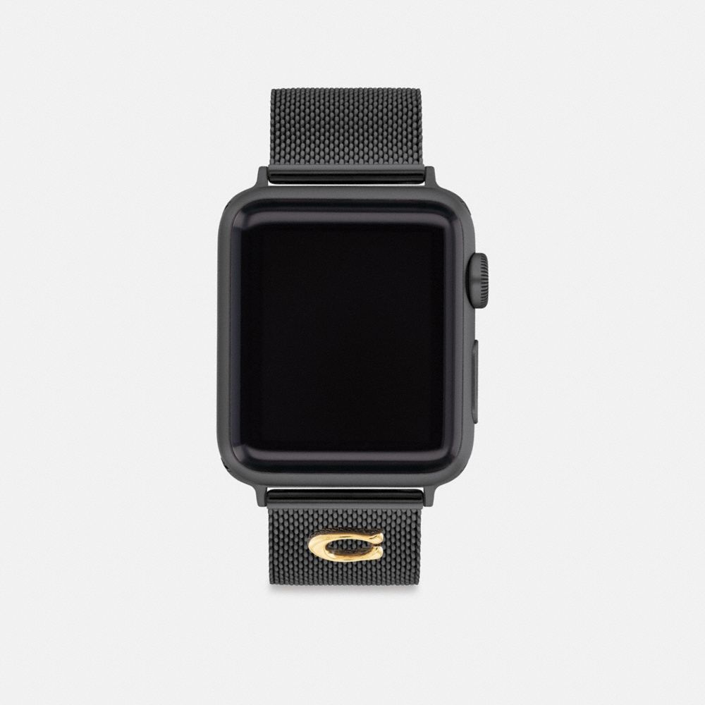 COACH CN384 Apple Watch® Strap, 38 Mm, 40 Mm And 41 Mm Black