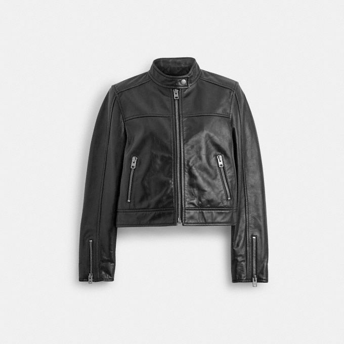 COACH Official Site Official page | LEATHER RACING JACKET