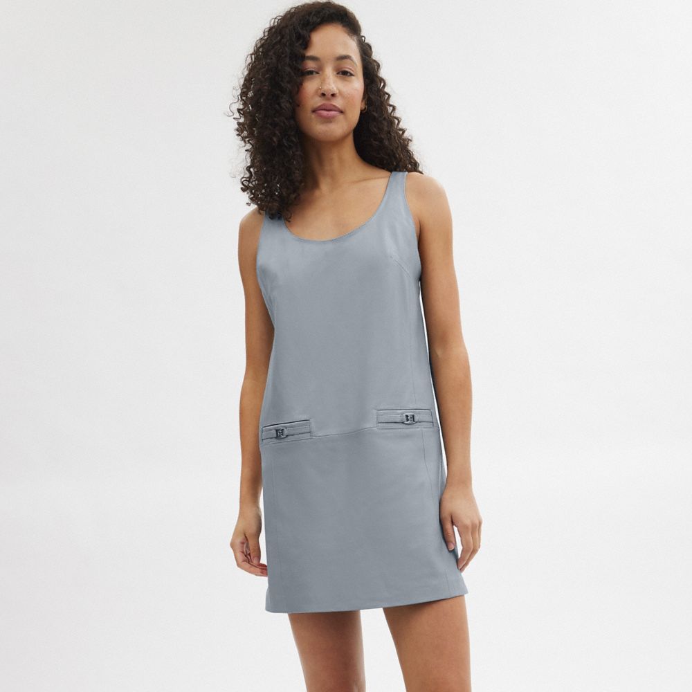 HERITAGE C 皮革連衣裙