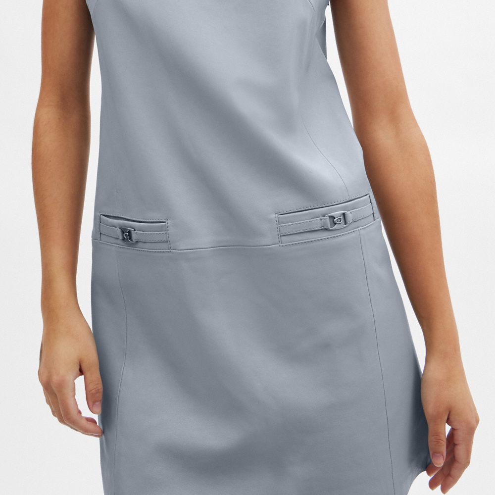 HERITAGE C 皮革連衣裙