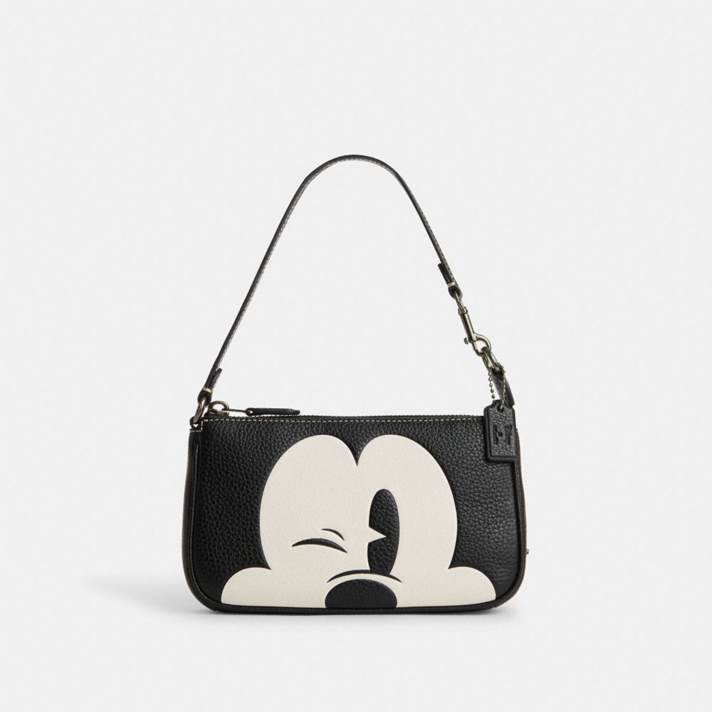 COACH CN506 Disney X Coach Nolita 19 With Wink Mickey Mouse GUNMETAL/BLACK MULTI