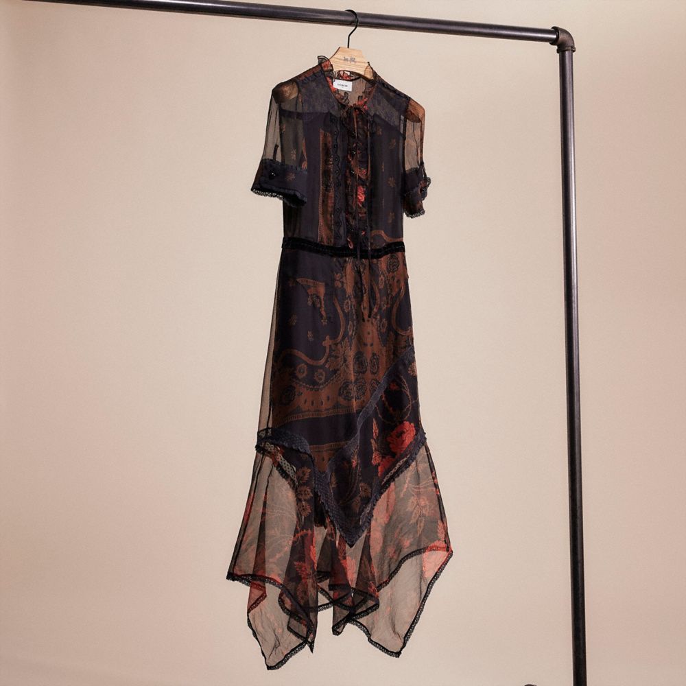 CN511 - Restored Bandana Print Dress Brown