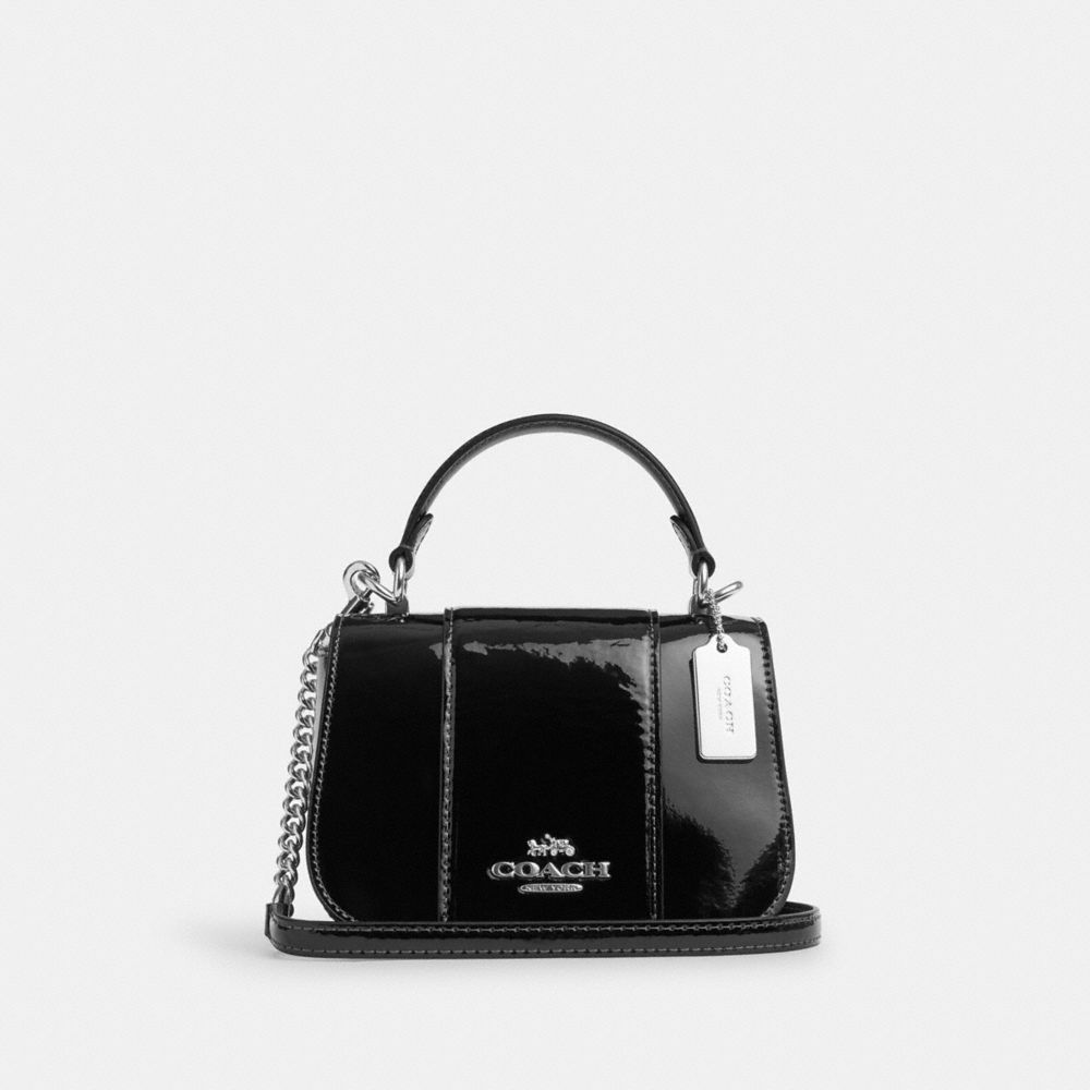 COACH CN579 Lysa Top Handle Silver/Black