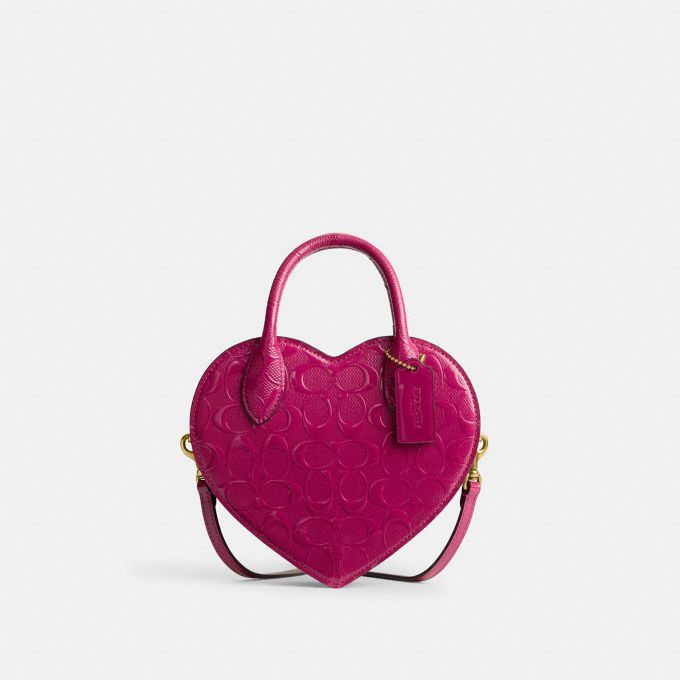 COACH Official Site Official page | HEART BAG IN SIGNATURE LEATHER