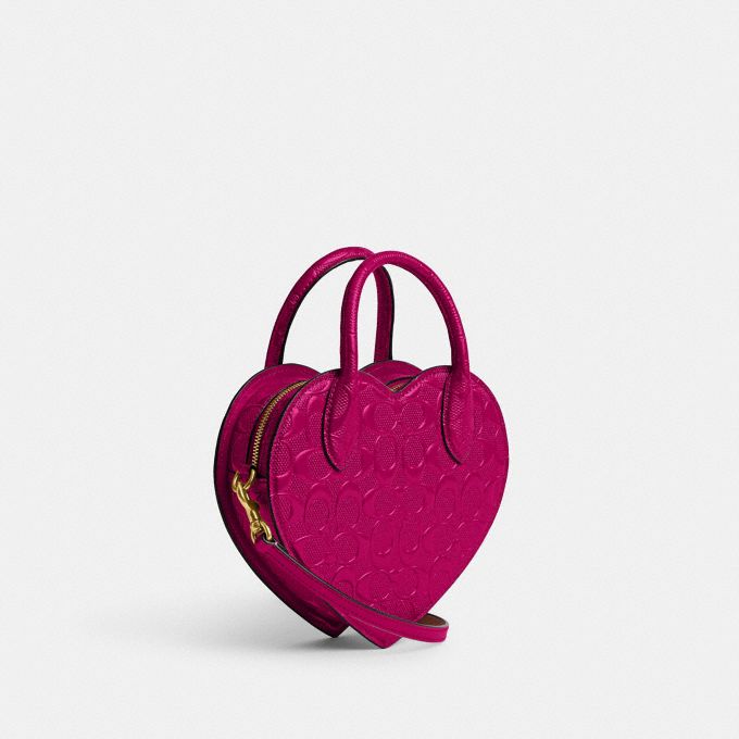 COACH Official Site Official page | HEART BAG IN SIGNATURE LEATHER