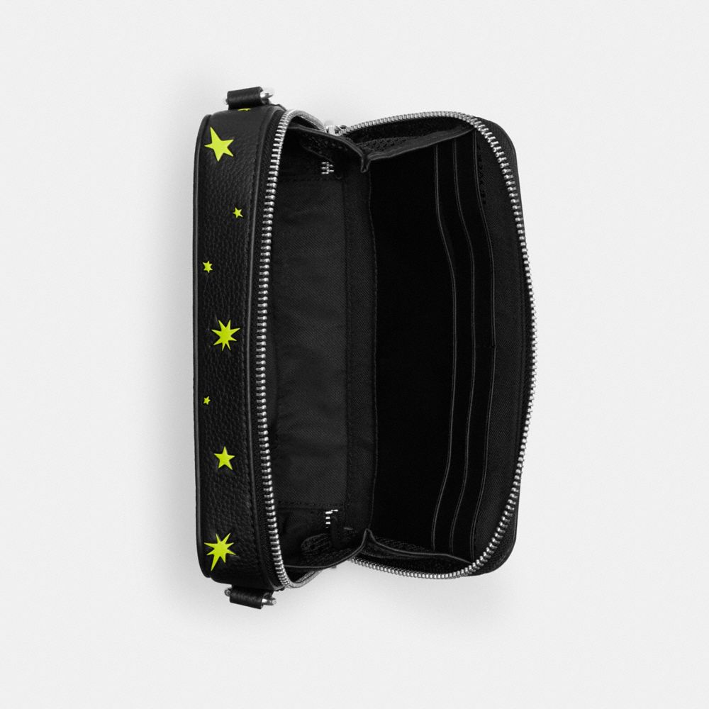 CHARTER COACH 宇宙主題行星印花窄版斜背手袋