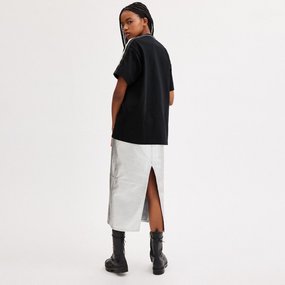 EMBELLISHED VARSITY T-SHIRT