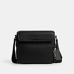 Sullivan Flap Crossbody - CN729 - Gunmetal/Black