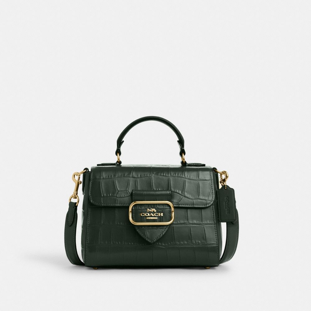 Morgan Top Handle Satchel - CN747 - Gold/Amazon Green