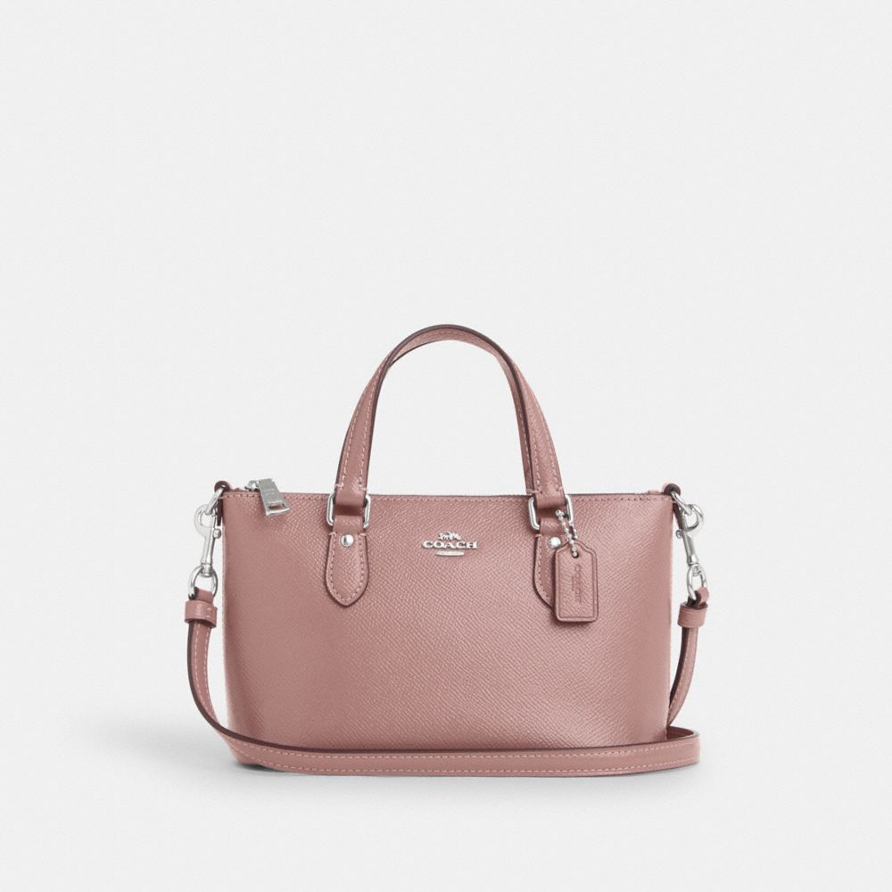 COACH CN753 Mini Gallery Crossbody Silver/Dusty Rose