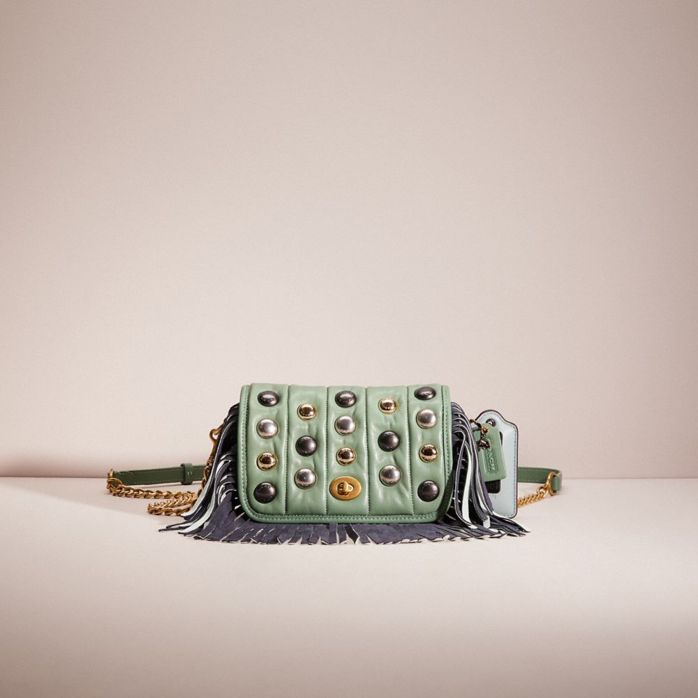 CN772 - Upcrafted Dinky 18 With Quilting Brass/Washed Green