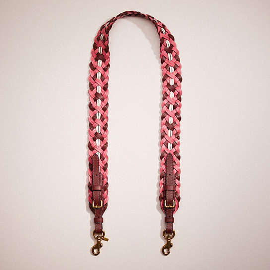 CN932 - Restored Strap With Weaving Brass/Confetti Pink Multi