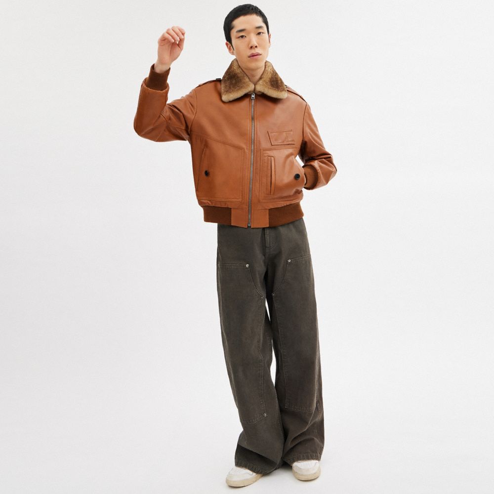 THE LIL NAS X DROP SHEARLING 實用風格 BOMBER 夾克