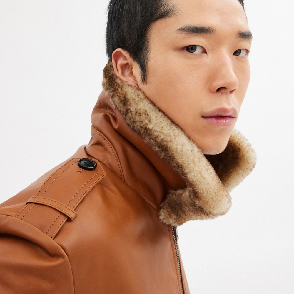 THE LIL NAS X DROP SHEARLING 實用風格 BOMBER 夾克