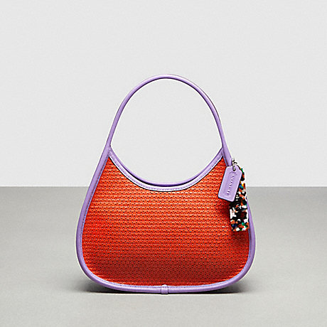 COACH CN953 Ergo Bag With Upcrafted Leather Sequins Sun Orange/Iris