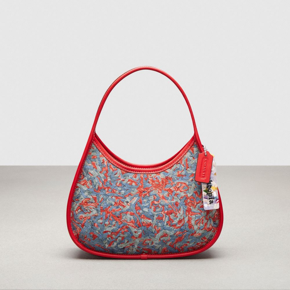 COACH CN965 Ergo Bag In Upcrushed Upcrafted Leather MIAMI RED MULTI