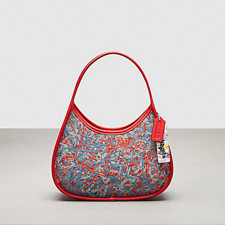 COACH CN965 Ergo Bag In Upcrushed Upcrafted Leather Miami Red Multi