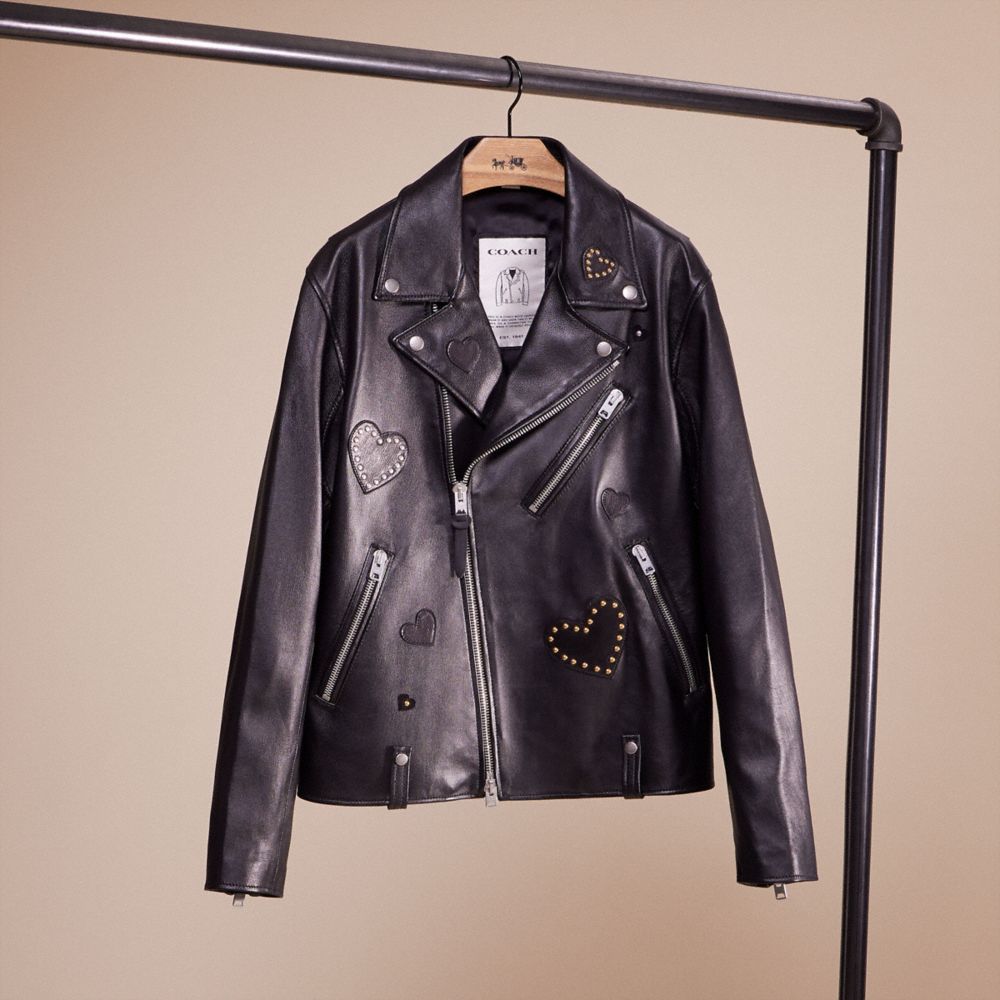 CO076 - Upcrafted Leather Moto Jacket Black