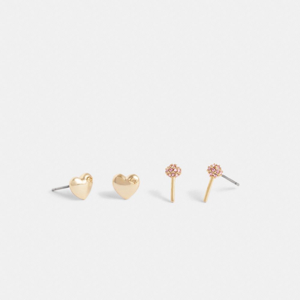 心形與棒棒糖耳針組合