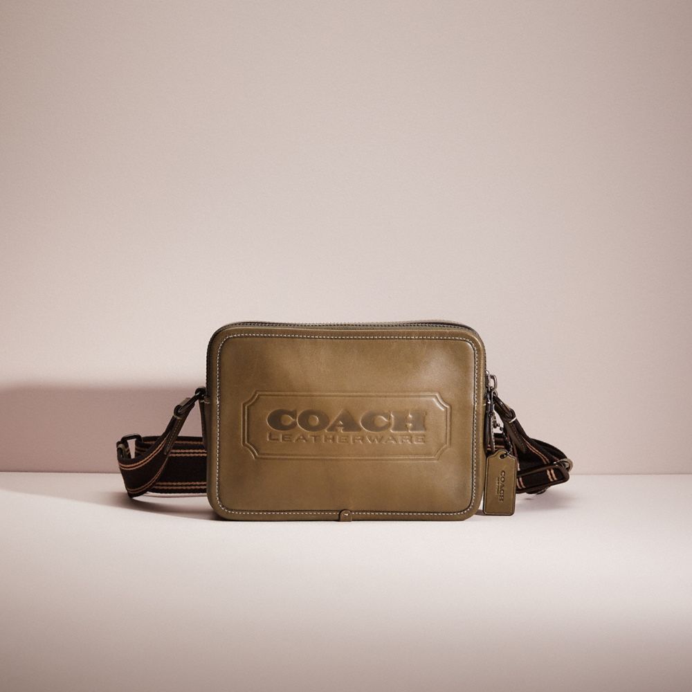 CO161 - Restored Charter Crossbody 24 With Coach Badge Army Green