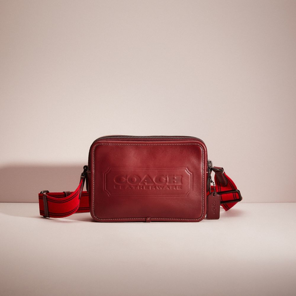 CO161 - Restored Charter Crossbody 24 With Coach Badge Wine