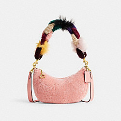 Mira Shoulder Bag - CO211 - Brass/Candy Pink